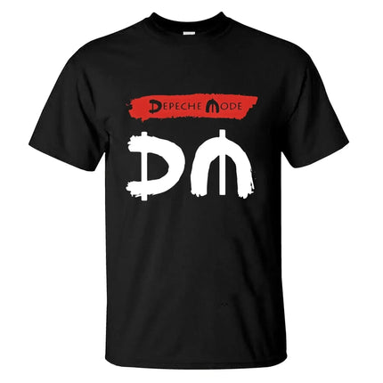 Hip Pop Amazing Rose Tops Black By Depeche Mode Print Cotton Sports T-shirt Casual Oversized Casual Graphic Streetwear Unisex