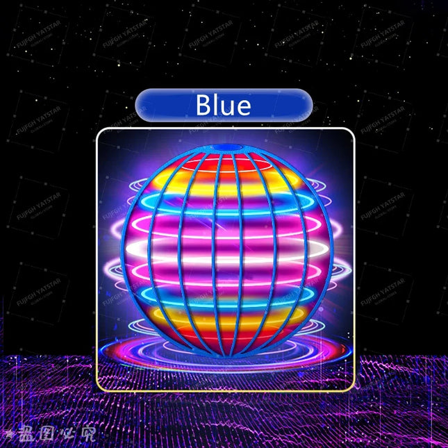 RC Magic Flying Ball Boomerang Fly Nova Orb Pro Mini Drone Hover Ball with LED Lights Flying Spinner Toy for Kids Christmas Gift