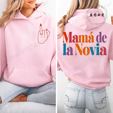 Women's Hoodies Future Bride & Tribu De La Novia Sweatshirts Fashionable Casual Pullovers for Single Farewell & Bridal Shower