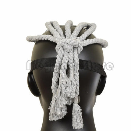 Hair Braid Style Cosplay Funny Halloween Mask Music Lover Fans Full Face Head Christmas Carnival Party Mardi Gras Costume Props