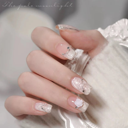 ZH 12ML 8-Color Pearl Shell Thread Nail Gel Polish Long Lasting White Pink Purple Salon Gel Nail Art DIY Solid Gel Polish