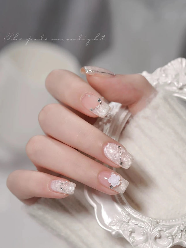ZH 12ML 8-Color Pearl Shell Thread Nail Gel Polish Long Lasting White Pink Purple Salon Gel Nail Art DIY Solid Gel Polish