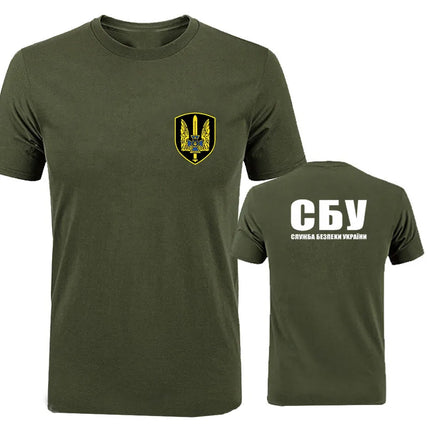 New Fashion Summer New Spetsnaz Ukraine Special Forces Alpha Group Military T-Shirt Print T Shirt Men