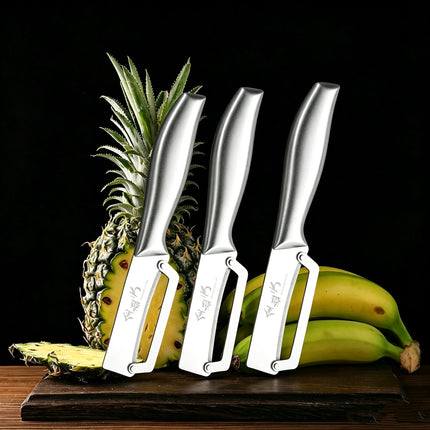 2026Multifunctional 3-in-1 Stainless Steel Peeler Vegetable & Fruit Slicer Shredder Versatile Kitchen Tool for Peeling Shredding