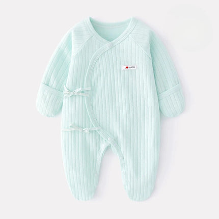 Long Sleeve Baby Onesies 2025 Baby Clothes Summer Leg-Wrapping Onesies Soft Boys Romper Cartoon Newborn Bodysuit 0-9Month
