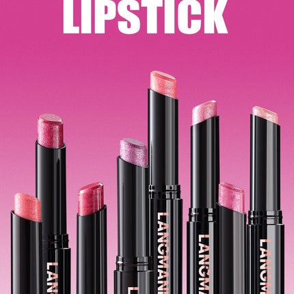 10 Color Glitter Pearlescent Lipstick Waterproof Lasting Diamond Lipstick Shiny Lip Gloss Non-stick Cup Red Sexy Lip Tint Makeup