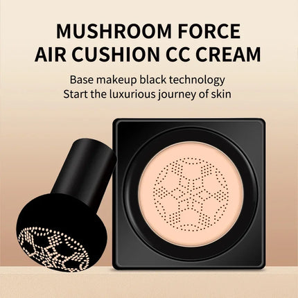 Air Cushion Foundation CC Cream Lightweight Natural Moisturizing Concealer Long Lasting Even Skin Tone Contour Makeup