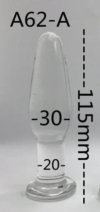 Glass Anal Plug 3 Size Butt Plugs Trainer Transparent Dildos Anal Plugs for Beginners Adult Set Products Sex Toys for Women Men