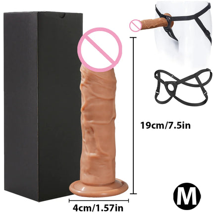 Realistic Silicone Dildo with Suction Cup G-Spot Anal Dildos Strapon Dick Butt Plug Masturbat Adult Sex Toys for Man Women