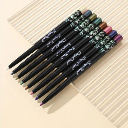 Glitter Aurora Eyeliner Pen Multi Chrome Eye Liner Lasting Shiny Metallic Eyeshadow Lying Silkworm Green Purple Makeup Pigment