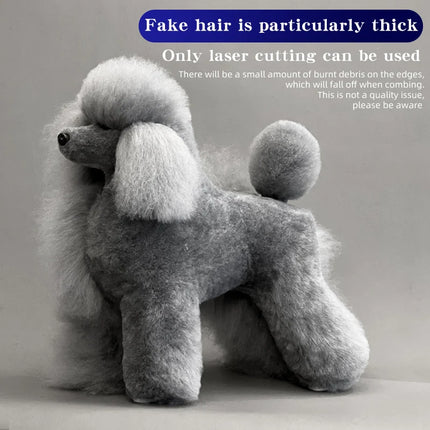 Poodle dog pet professional beauty simulation wig model practice special skeleton environmentally friendly PE material