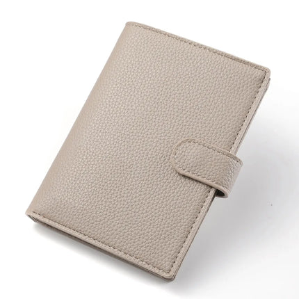 Men's And Women's PU Leather Wallet Travel Passport Wallet Multi Card Slot Credit Card Holder Wallet Travel Accessories