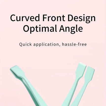 High-Precision Eyelash Tweezers for Under Eye and Chin, Flat-Mouth and Slender Design, Ergonomic Grafting Tool