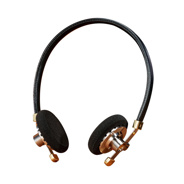 ROSESELSA Distant Mountain Retro On-Ear Wired Headphones Metallic Hi-Fi Earphones with Premium Sound