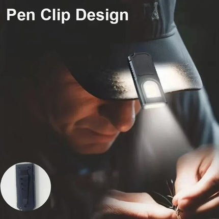 Rechargeable Hanging Work Light Waterproof Keyring Camping Walking Pocket Lamp Powerful Mini COB LED Keychain Flashlight USB