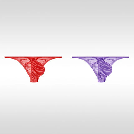 Men's Underwear Ice Silk Low Rise Sexy Bikini Briefs