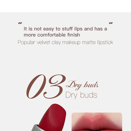 HERORANGE yarn felt velvet fog matte lipstick fog face velvet color holding makeup lifting color whitening lipstick