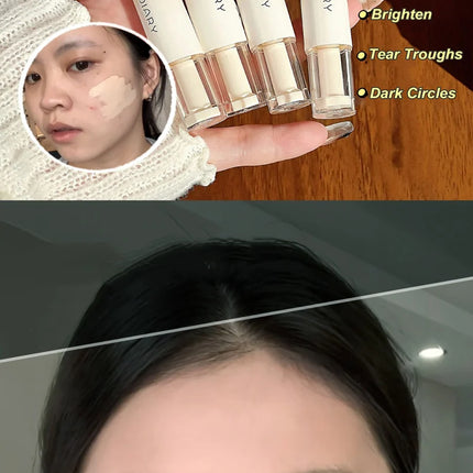 Air Cushion Concealer Pen Rotary Liquid Matte Silky Smooth Foundation Cream Pencil Oil Control Cover Dark Circles Natural Makeup