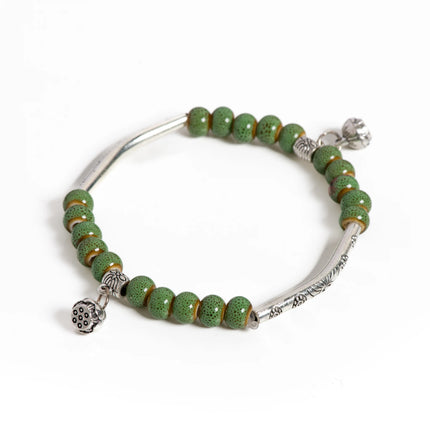 Women's Ceramic hand made DIY Bracelets Artware Retro bracelet for woman girl gift Fashion Jewelery wholesale #1555