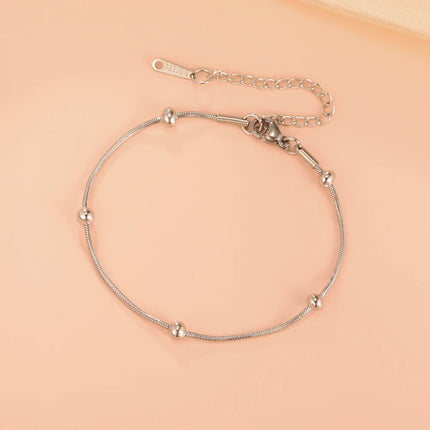 Skyrim Stainless Steel Gold Color Bracelet Twist Figaro Cuban Chain Bracelets Women Trendy Minimalist Jewelry Gifts Wholesale