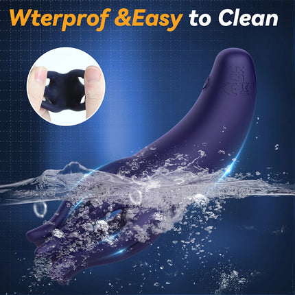 Glans Trainer for Men Powerful Vibrating Penis G Spot Masturbator Soft Fingertip Prolong Endurance Massage Vibrator Erotic Toys
