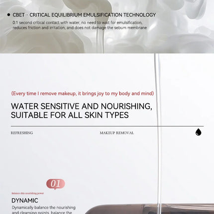 DOPA Camellia Seed Clear and Moisturizing Makeup Remover Oil Eye and Lip Makeup Remover Water deeply cleanses the face