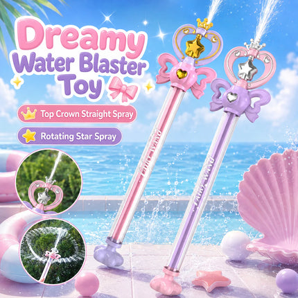Outdoor Toys Magic Fairy Wand Water Gun Sparkling Summer Water Play Toy Birthday Gift Water Battle Cannon for Kids and Adults