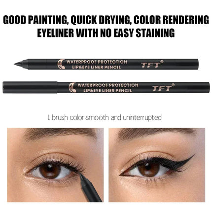 Black Brown Eyeliner Waterproof Quick Drying Eyeliner Gel Pen Lasting Smooth Concealer Pencil Not Blooming Eye Makeup Cosmetics