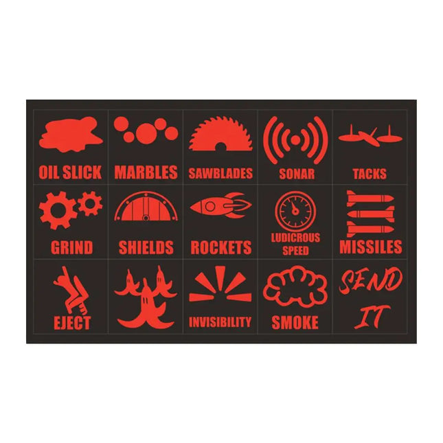 Novelty Car Button Decorative Sticker Car Button Stickers Dashboard Console Label Decals Decorations For Car Truck