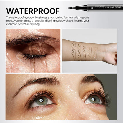 2 In 1 Eyebrow Pencil Waterproof Eye Brow Pencil Perfect Eyebrows Waterproof Makeup Brushes Eyeliner For Set Pen Brown