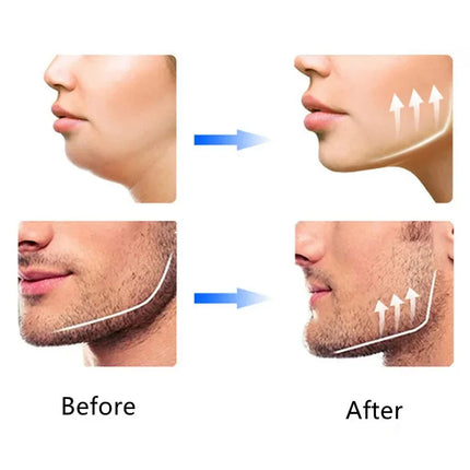 Jaw Exerciser Exercise Face Line Chin Neck Ball Trainer Silicone Workout Exercises Masseter Strengthener Strap Facial