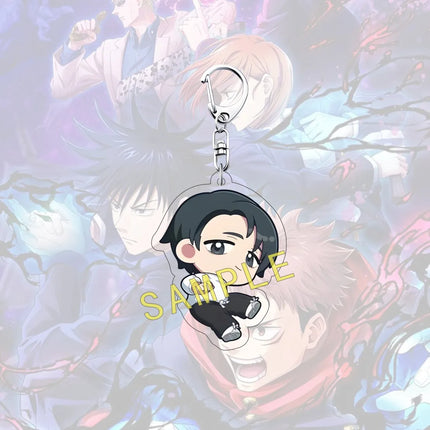 Anime JUJUTSU KAISEN 6cm Acrylic Cute Character Yuji Itadori Backpack Pendant Car Key Decoration Fan Gift Keychain