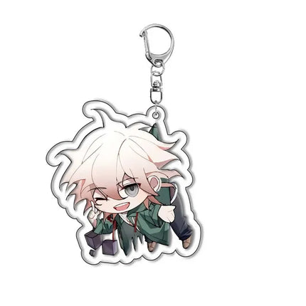Danganronpa Double Sided Acrylic Keychain Fans Collection Anime Game Figures Nanami ChiaKi Nagito Komaeda Pendant Cute Trinket