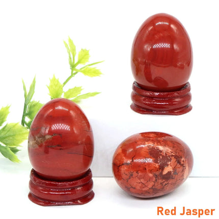 30x40mmNatural Crystal Stone Yoni Egg Polished Amethyst Quartz Healing Mineral Ball Kegel Exercise Massage Craft Home Decor Gift
