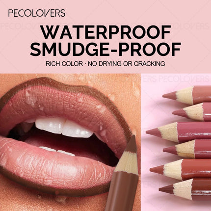 1 Pcs Perfect Matte Lip Liner Pencil, Define Lip Lines, Easy To Slide, Natural Lip Tones, Red & Pink Colors Lipstick Pen