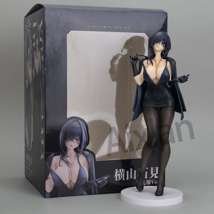 26CM Yokoyama Iwami Black Dress1/6 Ver. PVC Action Figure Sexy Anime +18 Uncensored for Adult Collection Gift Model Toys