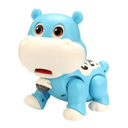 Singing Dancing Flashing Dancing Animal Educational Lion Hippopotamus Educational Musical Crawl Learning With LED