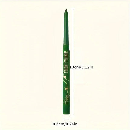 Green Eyeliner Gel Pencil Waterproof Cream Matte Eye Pen Liner Long-Lasting Fading Makeup Matte Lying Silkworm Eye Liner