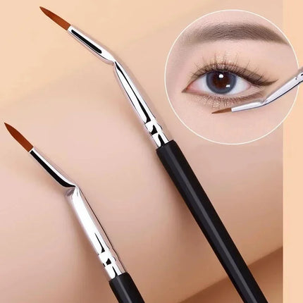 Bent Liner Makeup Brushes Angled Eyeliner Brush Eyeshadow Eye Brow Brushes Tool Fine Eyeliner Brushes Eye Contour Makeup Tool