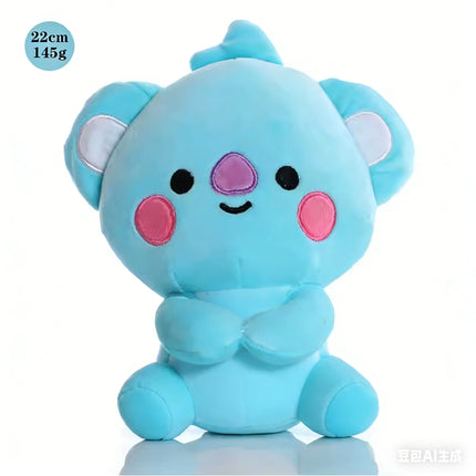 Hot BTed 21Plush Toys Kawaii Mini Keychain Anime Pendant Ornament for Kids 12-22cm Bt Peripherals Soft Stuffed Animals Doll Gift