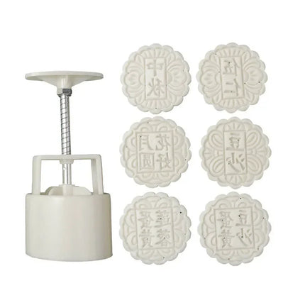 50/75/100/125g Mid-Autumn Festival Mooncake Mold Chinese Style Cookie Cutter Mung Bean Hand Pressure Fondant Moon Cake Mould