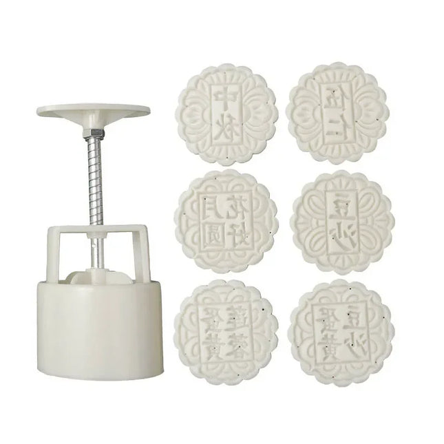 50/75/100/125g Mid-Autumn Festival Mooncake Mold Chinese Style Cookie Cutter Mung Bean Hand Pressure Fondant Moon Cake Mould