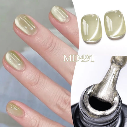 8ml Water Light Cat Magnetic Gel Nail Polish Shiny Effect Semi Permanent Soak Off UV LED Gel Varnish Manicure DIY Nail Supplies