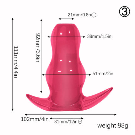5 Sizes Hollow Anal Plug/Dilator/Dildo Soft Speculum Prostate Massager Butt Plug Set Intimate/Enema Sex Toys For Men Women Gay