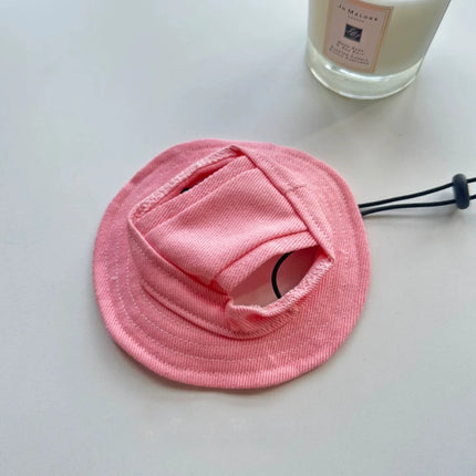 Summer Little Greyhound Sunscreen Hat Outdoor Hat Ear Holes Adjustable Cap for Whippet Breathable Cool Hat for Small Medium Dogs