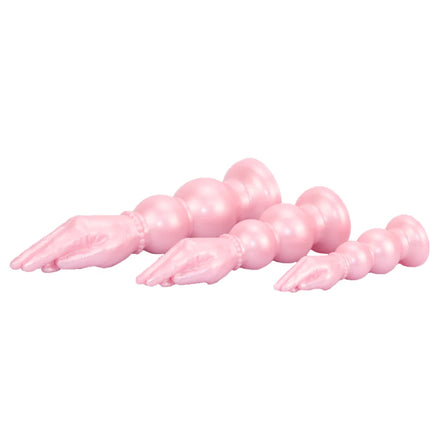 3 Size Arm Anal Plug Long ButtPlug Hand Dildo Prostate Massage Dilator Fist Sucker Vaginal Anus Masturbation Suction Toy For Men