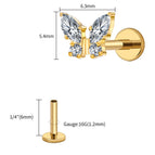 Gold 1.2x6x5.4x6mm
