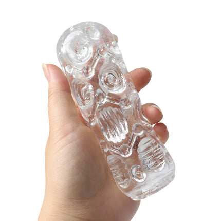 Masturbation for Men Penis Pleasent Aircraft Cup Device Soft Transparent Pocket Vaginal Sleeve Training 18 Adult Erotic Sex Toys