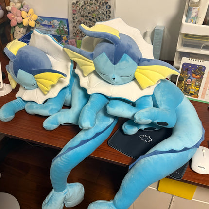 Surprising gift Pokemon Collectible Eevee Evoli Sleep Plush Vaporeon Pikachu Peluche Flareon Sprigatito Stuffed Toys Soft Doll