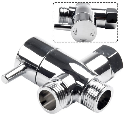 3 Way Shower Head Diverter Valve T Adapter Bath 1/2 Shower Head Mount Valve Diverter ABS Converter Bathroom Accessories